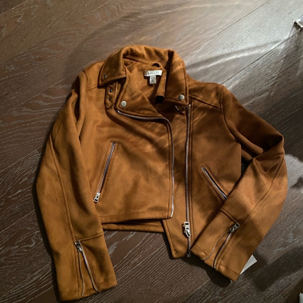 Topshop Women’s Suede Jacket